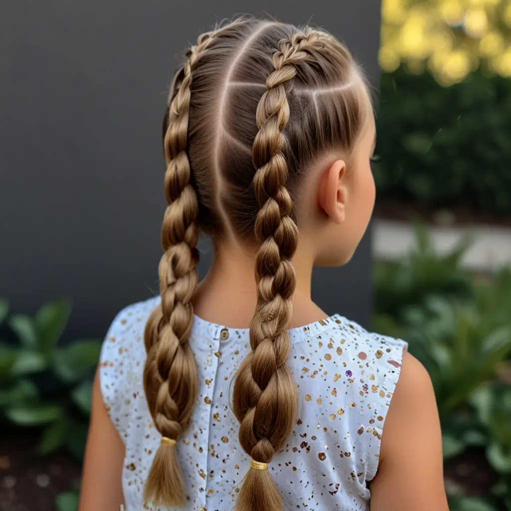 Bubble Braids with Glitter