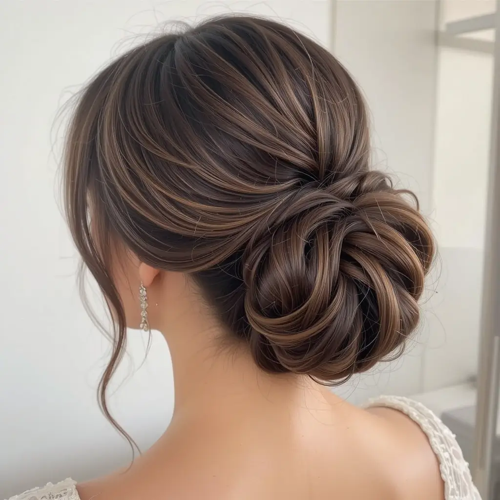 Bubble Ponytail with Twists