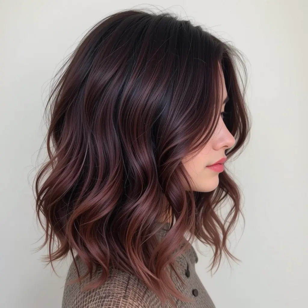Burgundy Wine Ombre