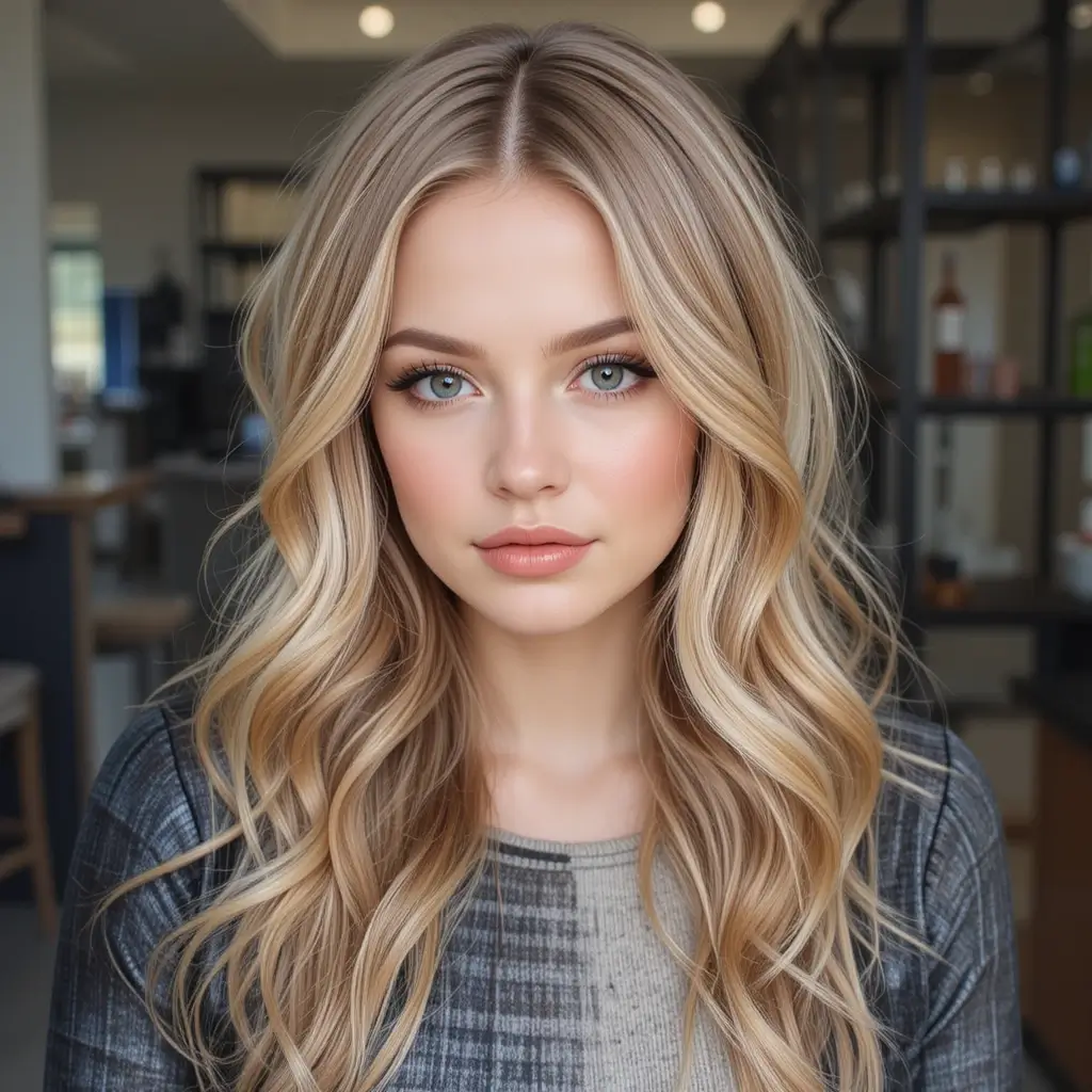 Buttery Blonde with Auburn Accents