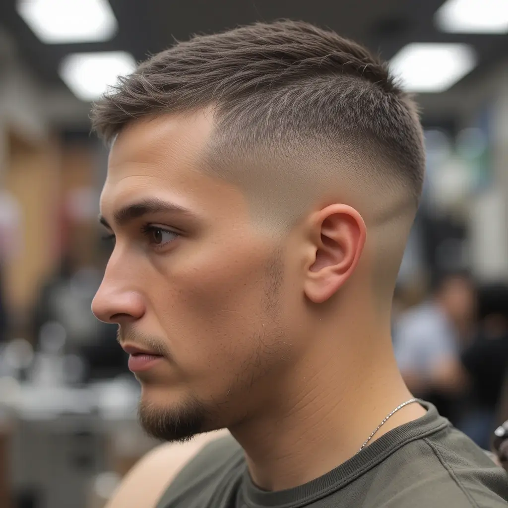 Buzz Cut with Clean Edges