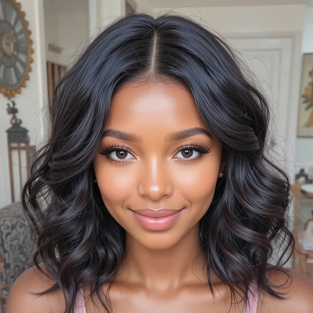 Center-Parted Soft Waves