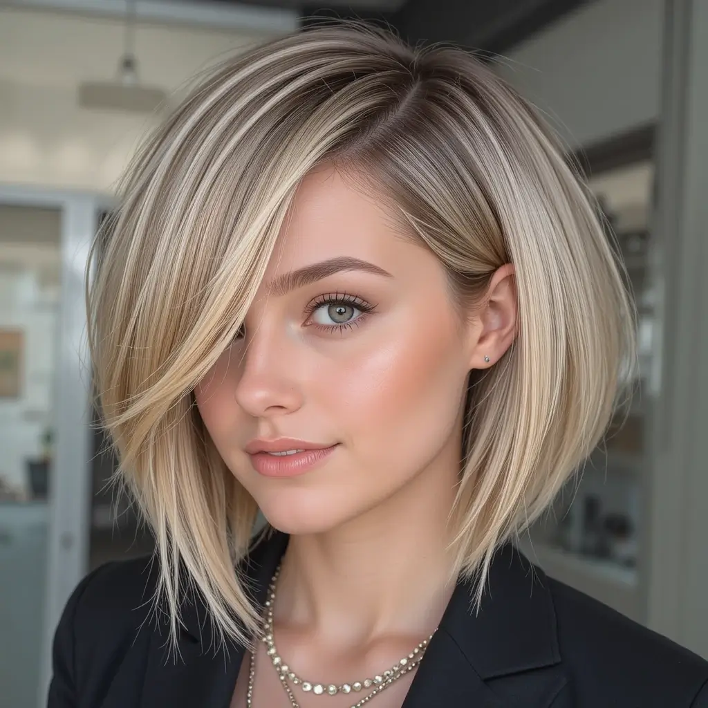 Chic Asymmetrical Bob