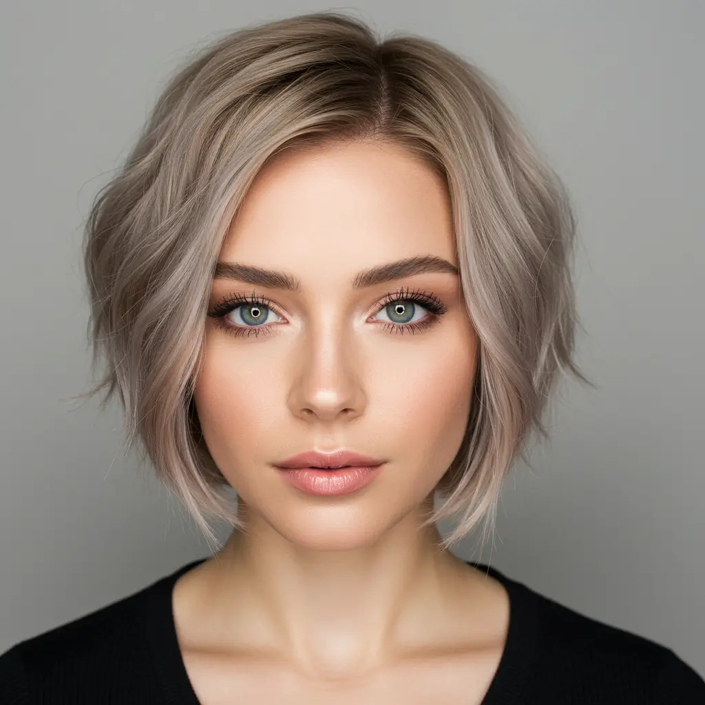Chin-Length Cut with Subtle Waves