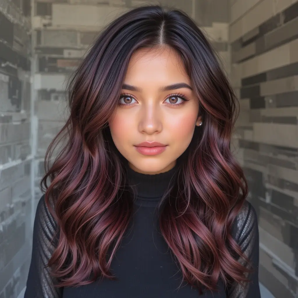 Chocolate Cherry Streaks for a Rich Red Tint