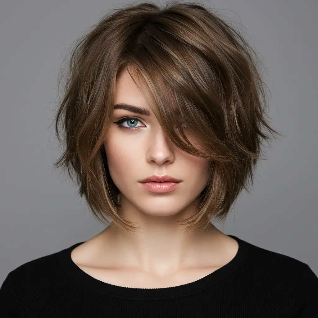 Choppy Bob with Layers