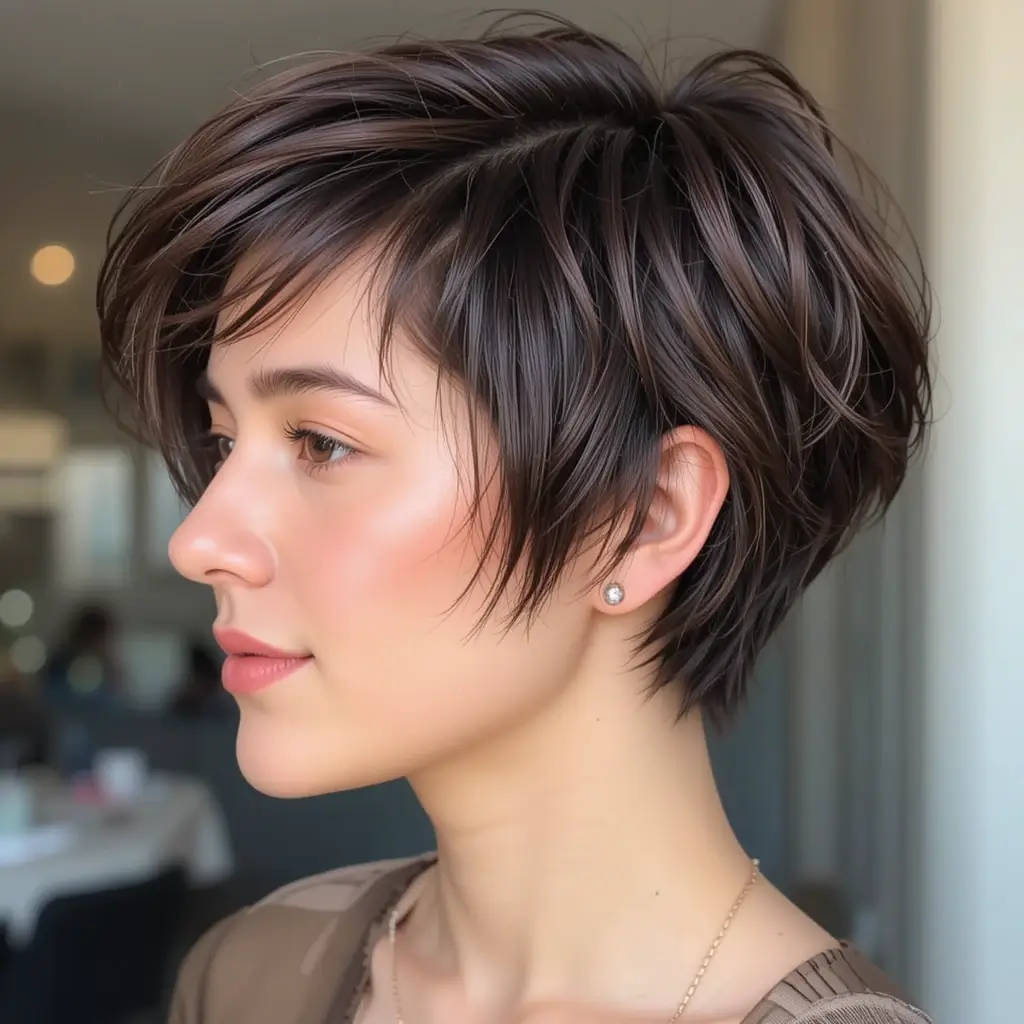 Choppy Layered Pixie