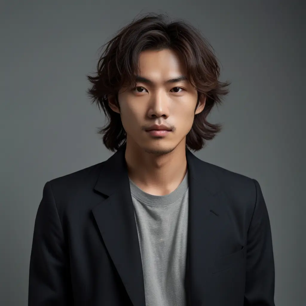 Long Mullet with Tapered Sides