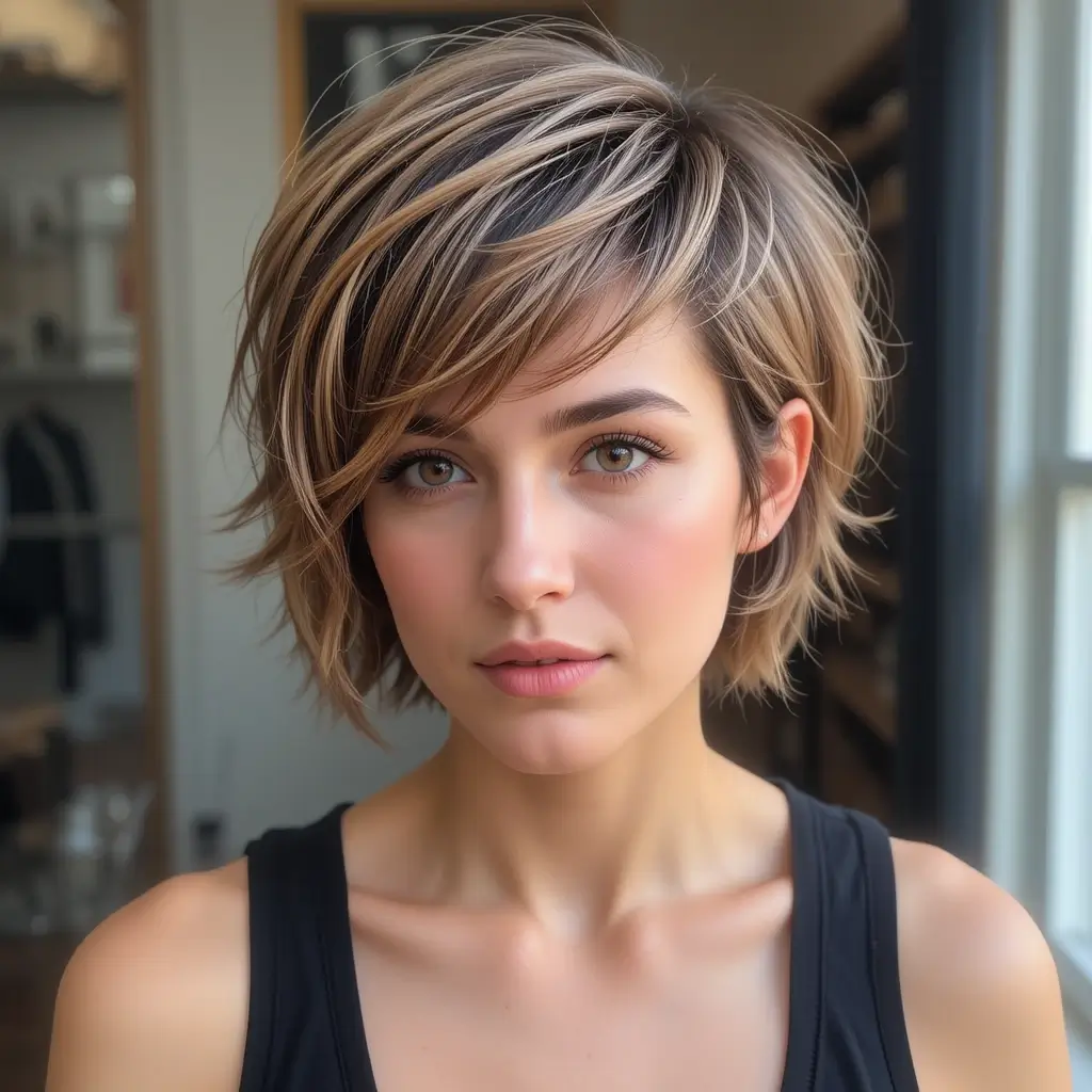 Choppy Pixie with Volume