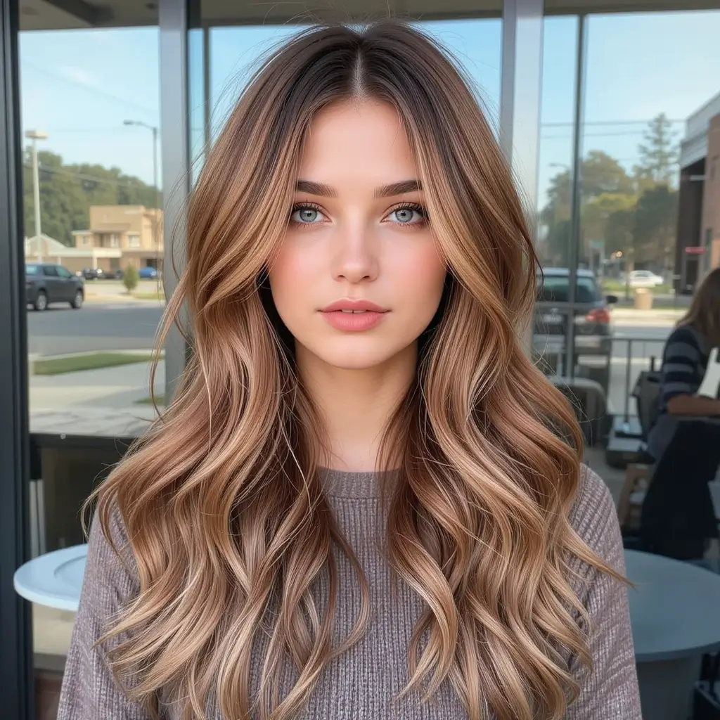Cinnamon Blonde Balayage