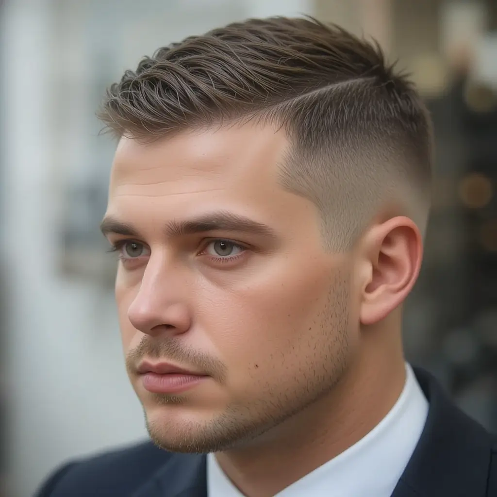 Classic Buzz Cut with Tapered Sides
