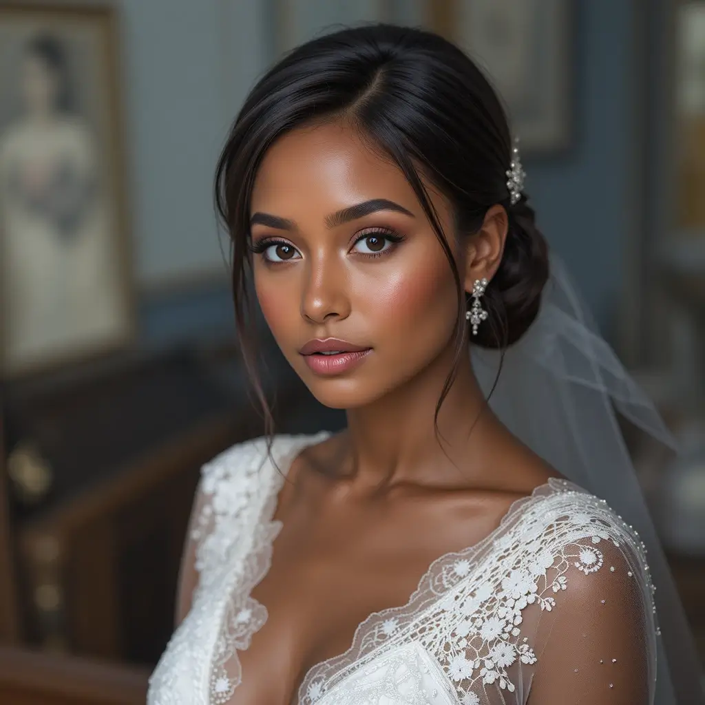 Classic Chignon with Elegant Accessories