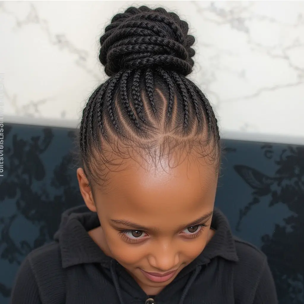 Classic Cornrow Bun