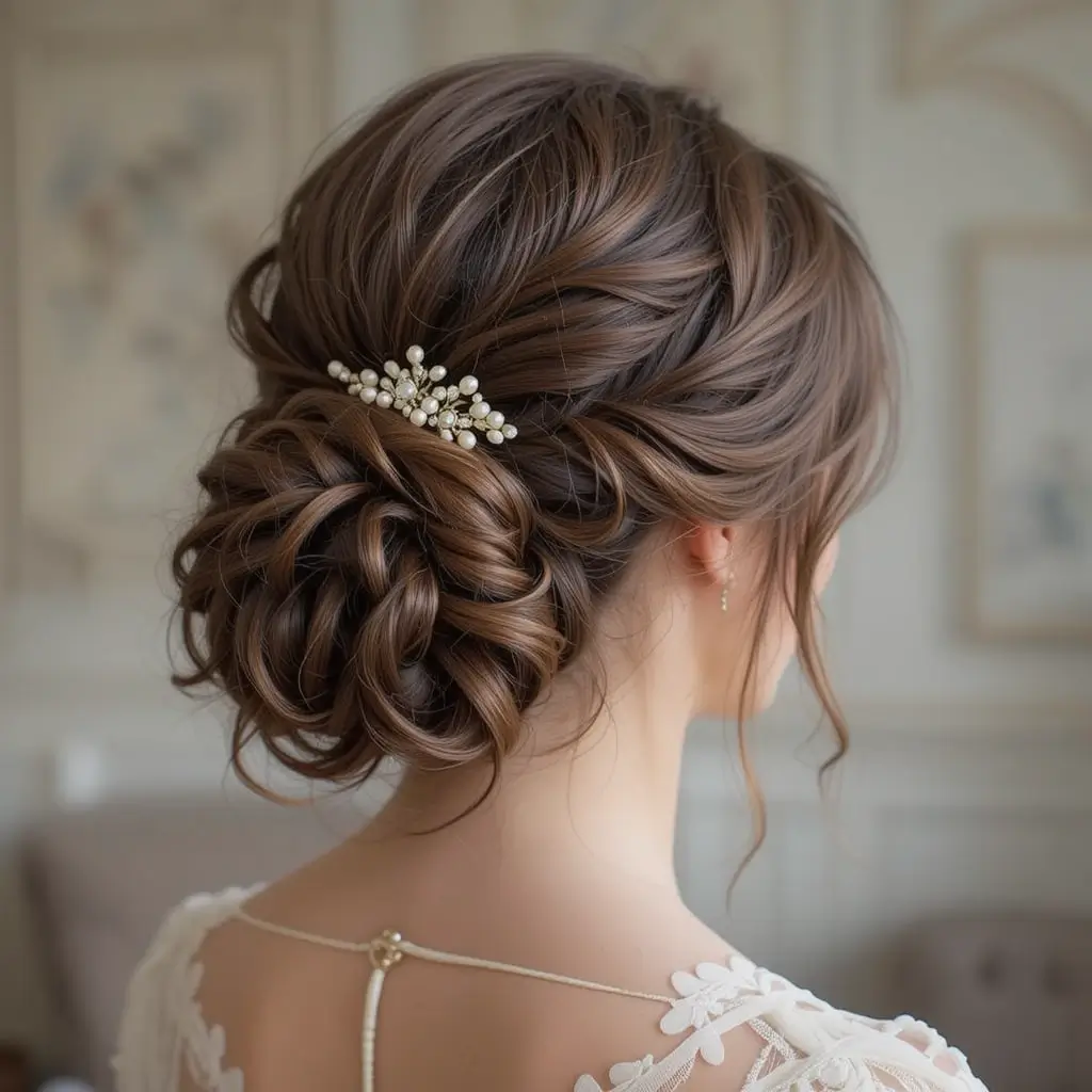 Classic Curly Chignon