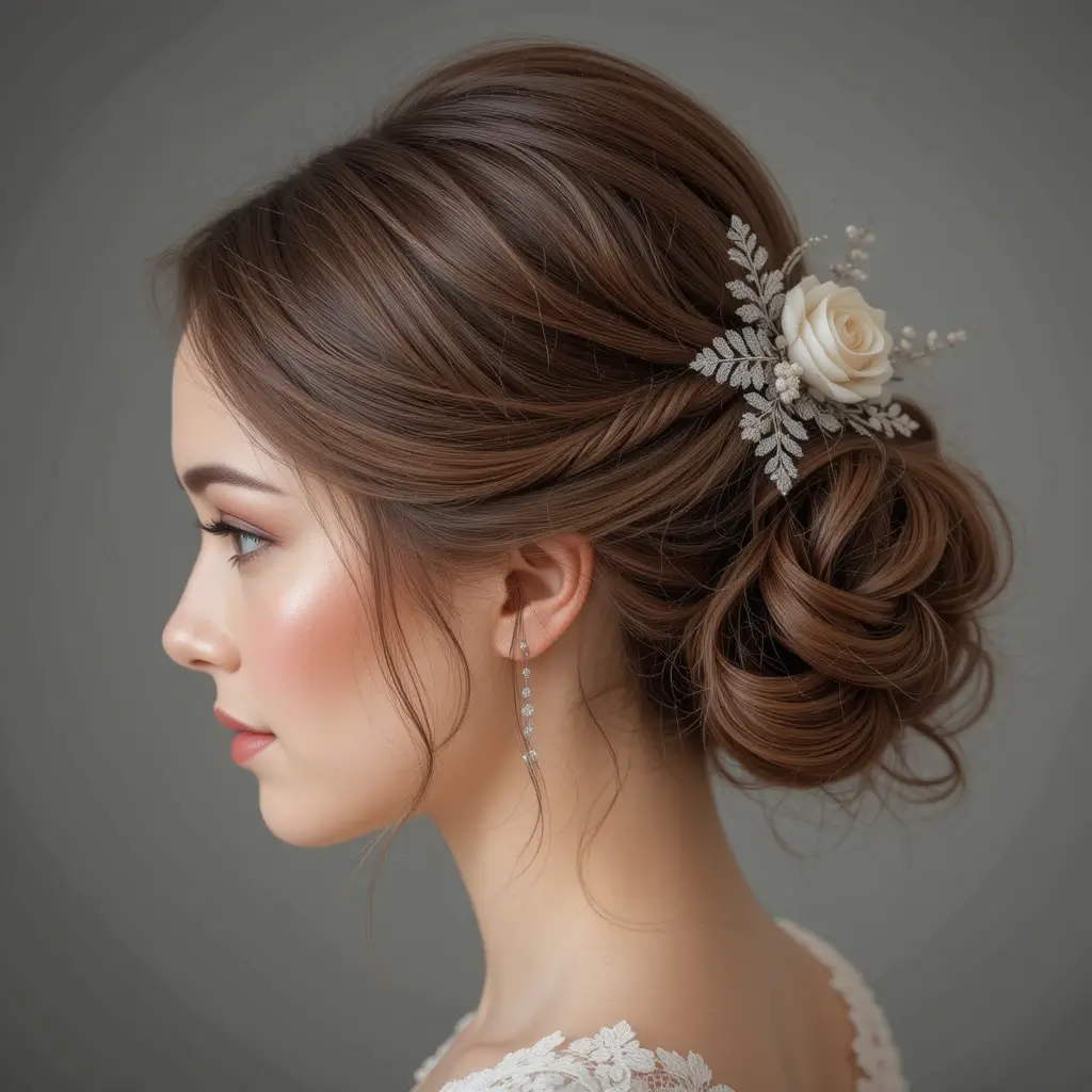 Classic French Twist with Soft Strands
