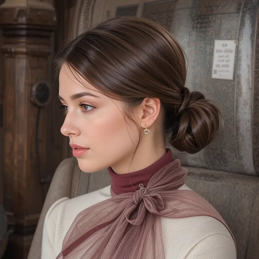 Classic Low Ponytail with Wrap