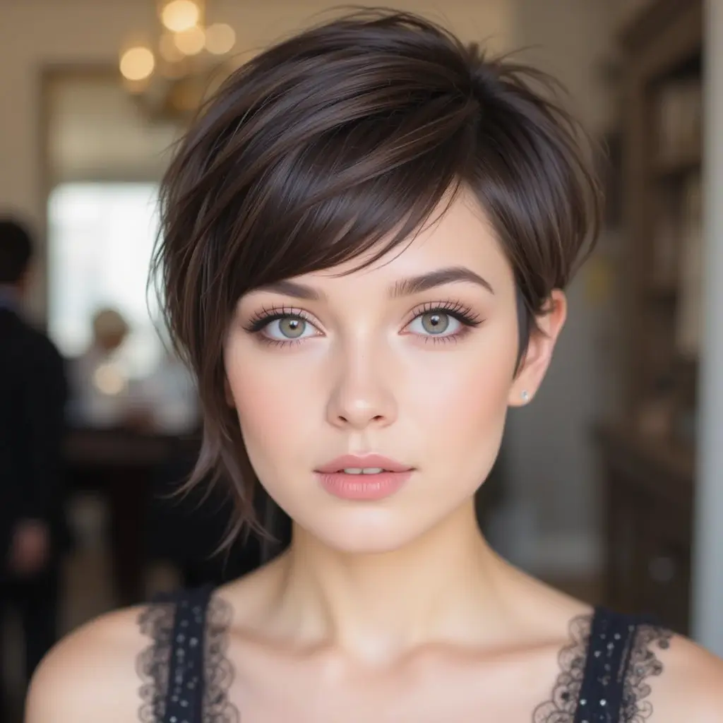 Classic Pixie with Side Bangs