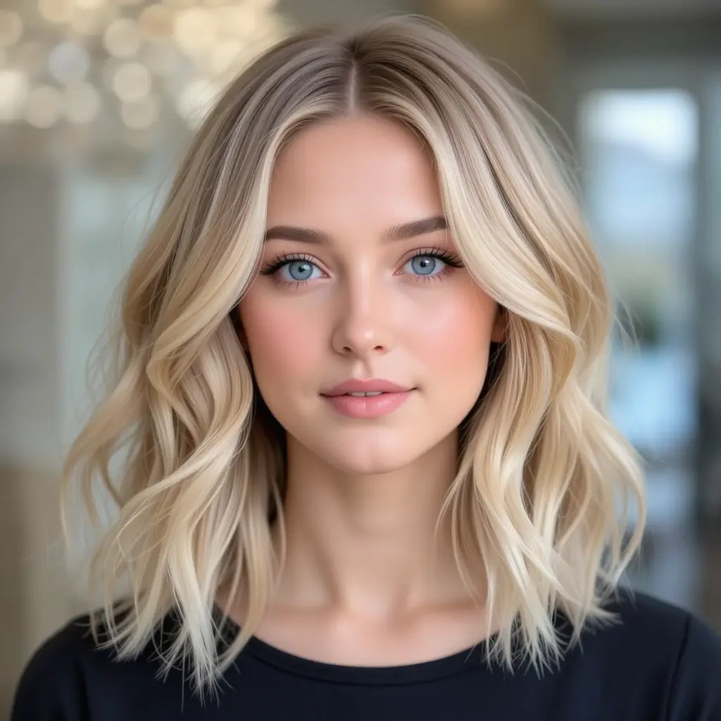 Classic Shoulder-Length Blonde Waves