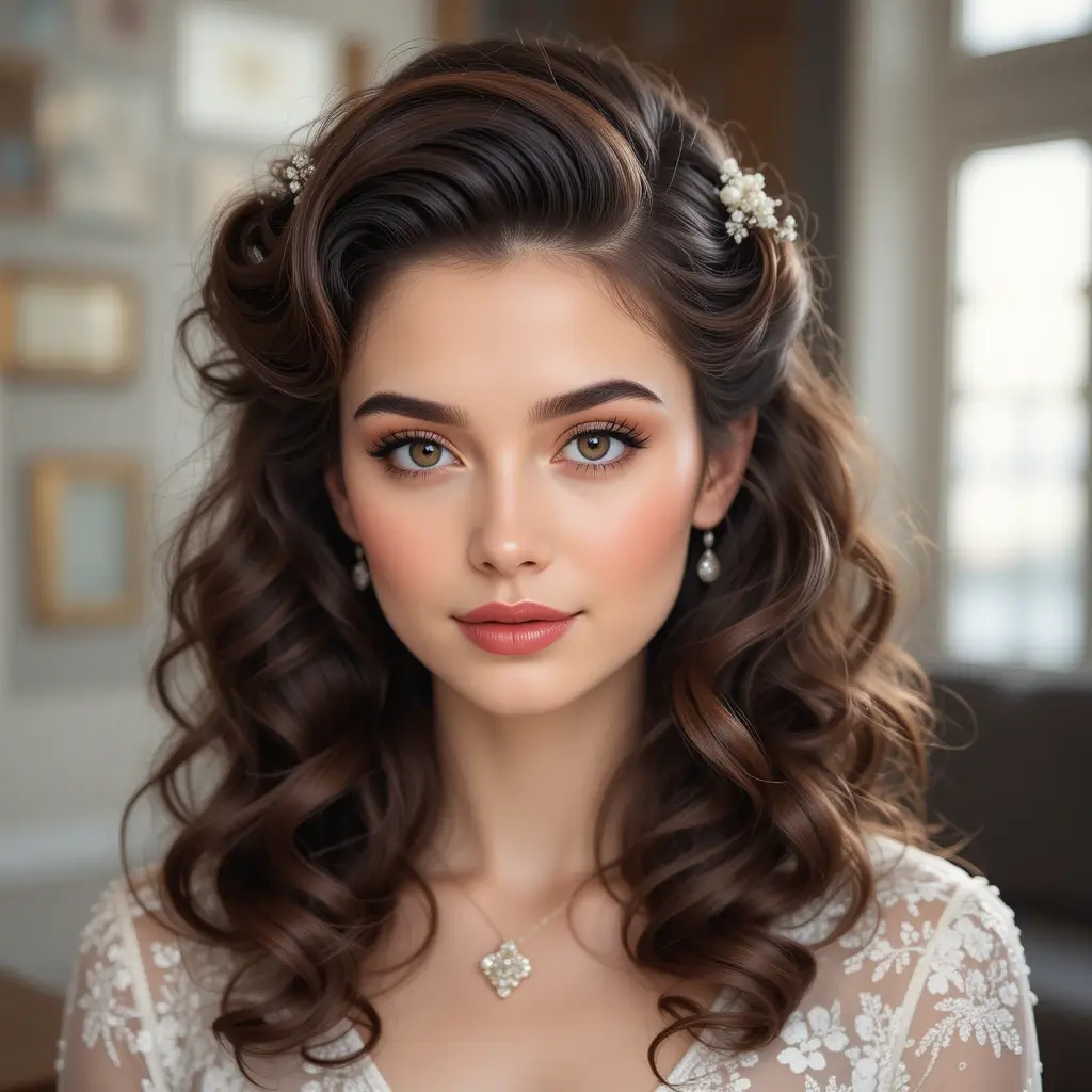 Classic Victory Rolls with Modern Touch