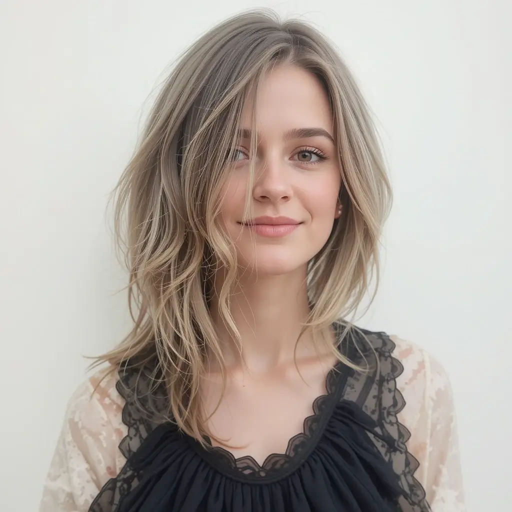 Collarbone Cut with Textured Ends