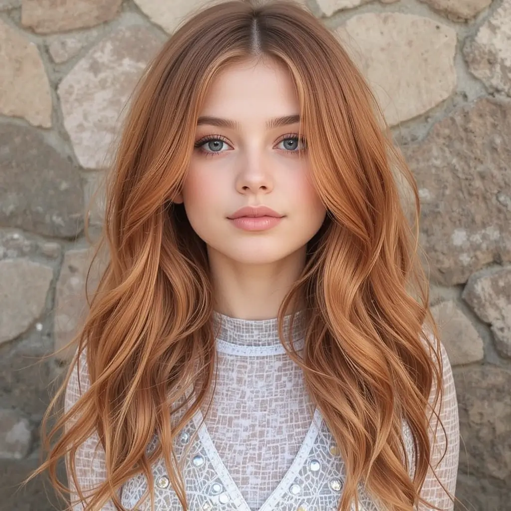 Copper Blonde Balayage