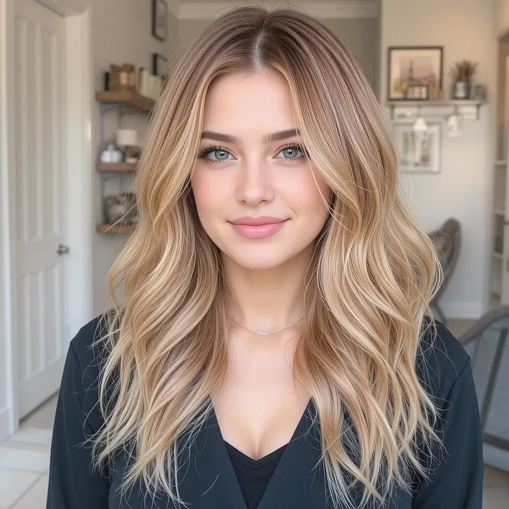Copper Blonde with Golden Balayage