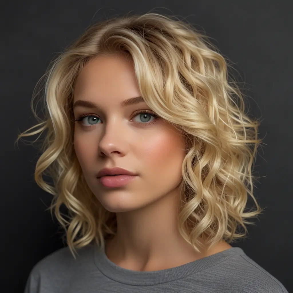 Creamy Blonde Curls