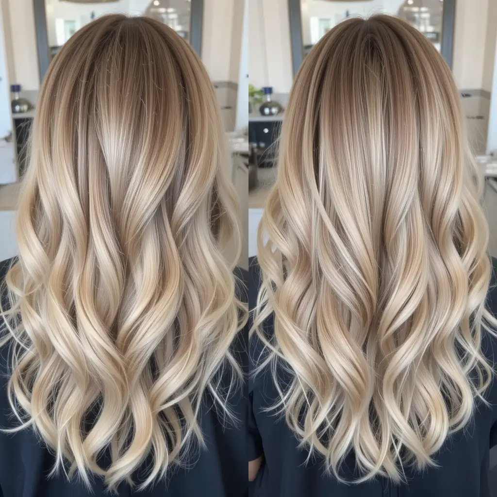 Creamy Blonde Highlights