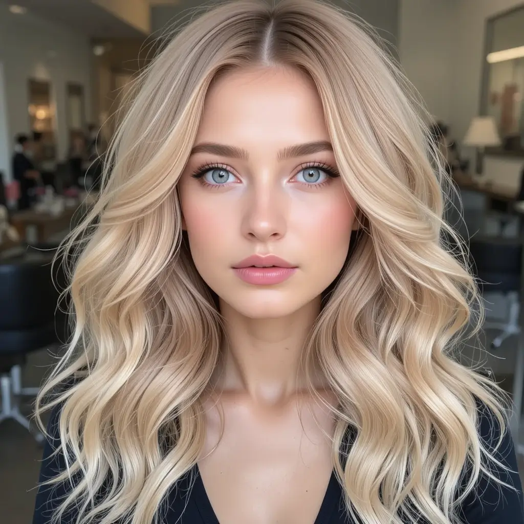 Creamy Blonde with Subtle Copper Tones