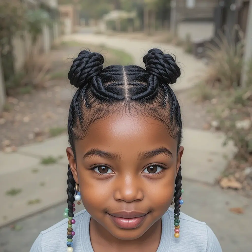 Criss-Cross Braids with Beads