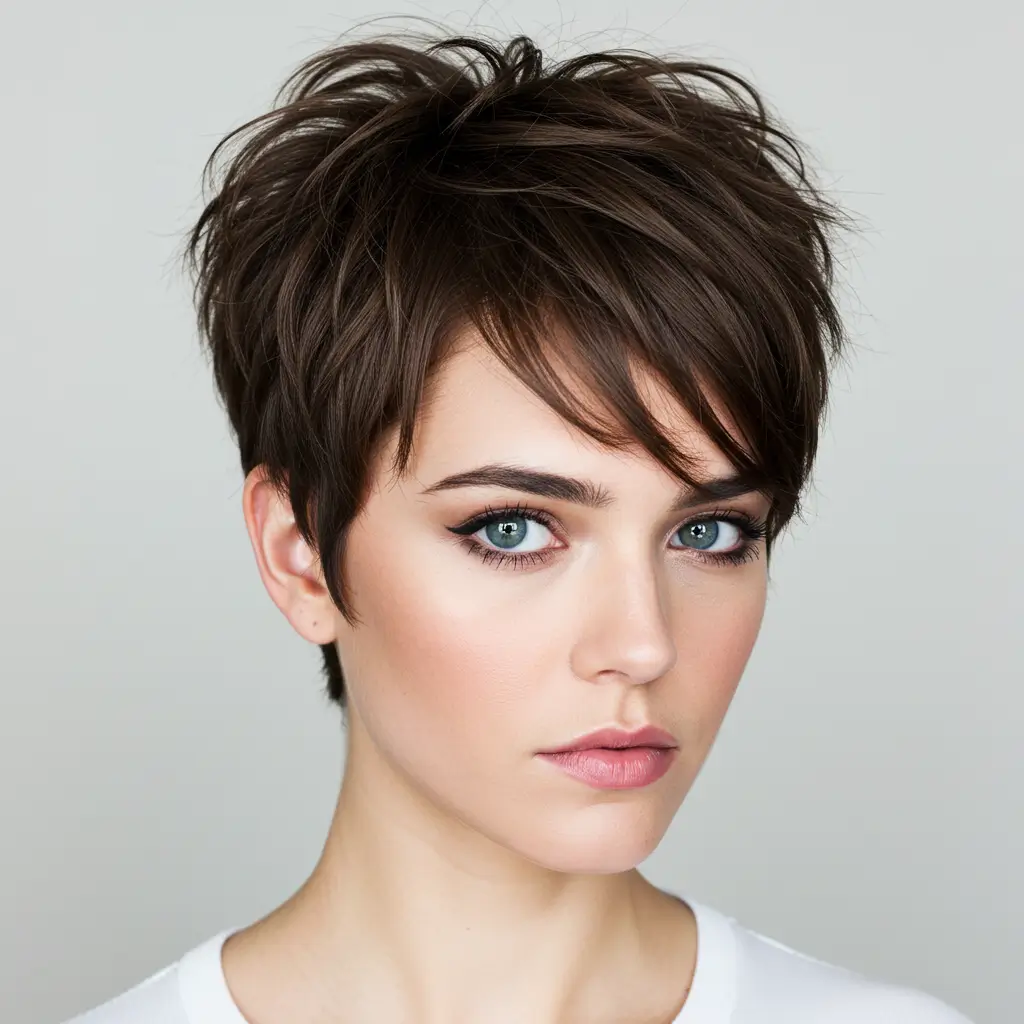 Cropped Cut with Choppy Layers