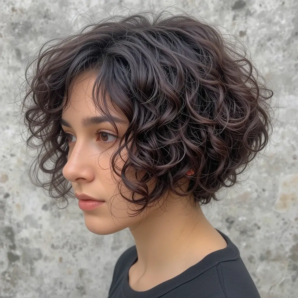 Curly Bowl Cut