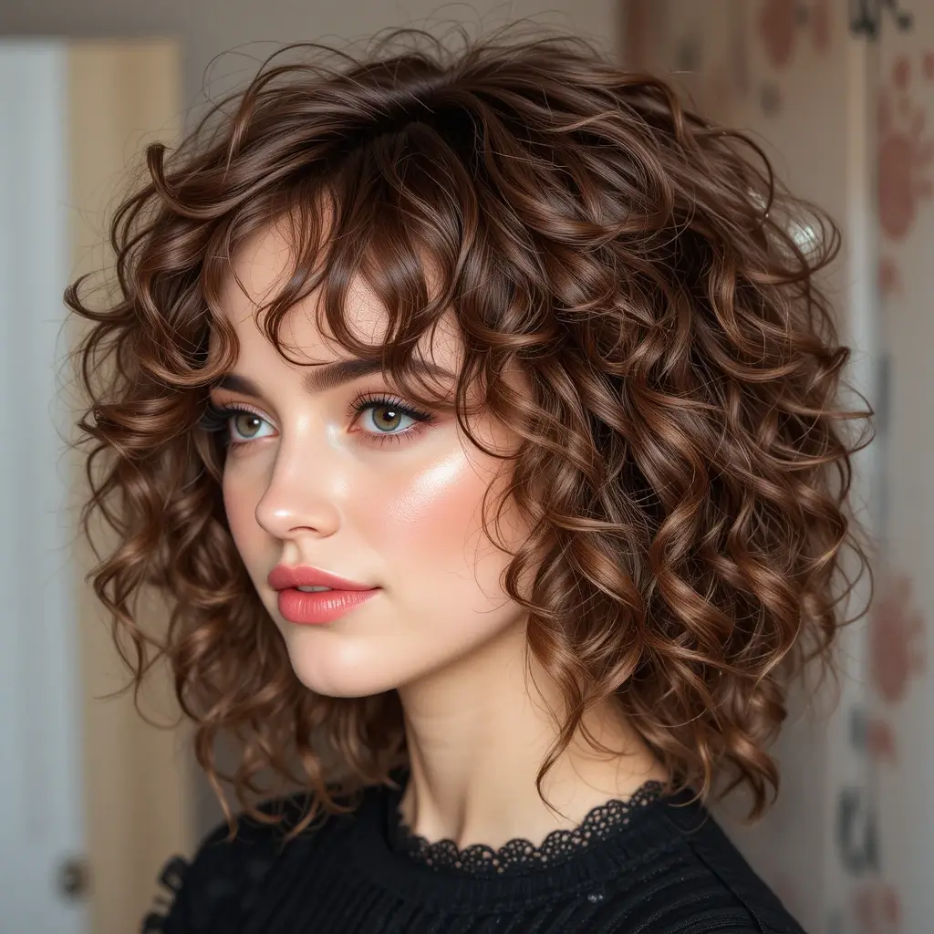 Curly Crop with Volume