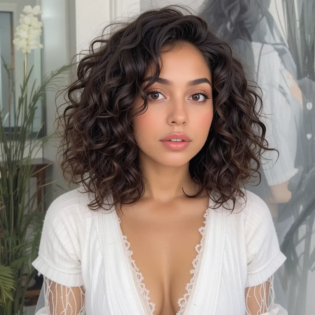 Curly Lob (Long Bob)