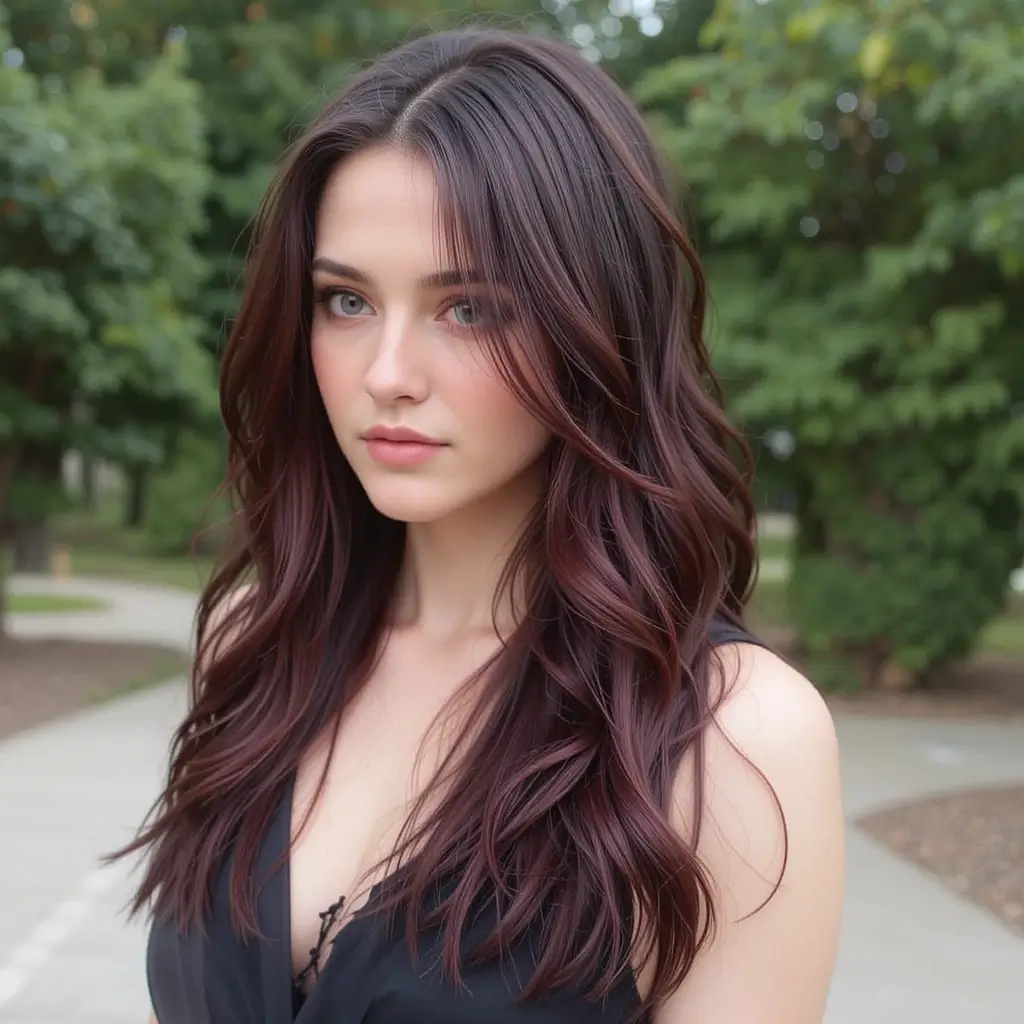 Deep Burgundy Highlights