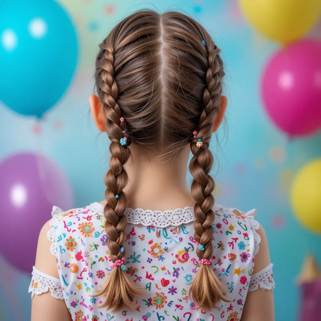 Double Dutch Braids with Beads