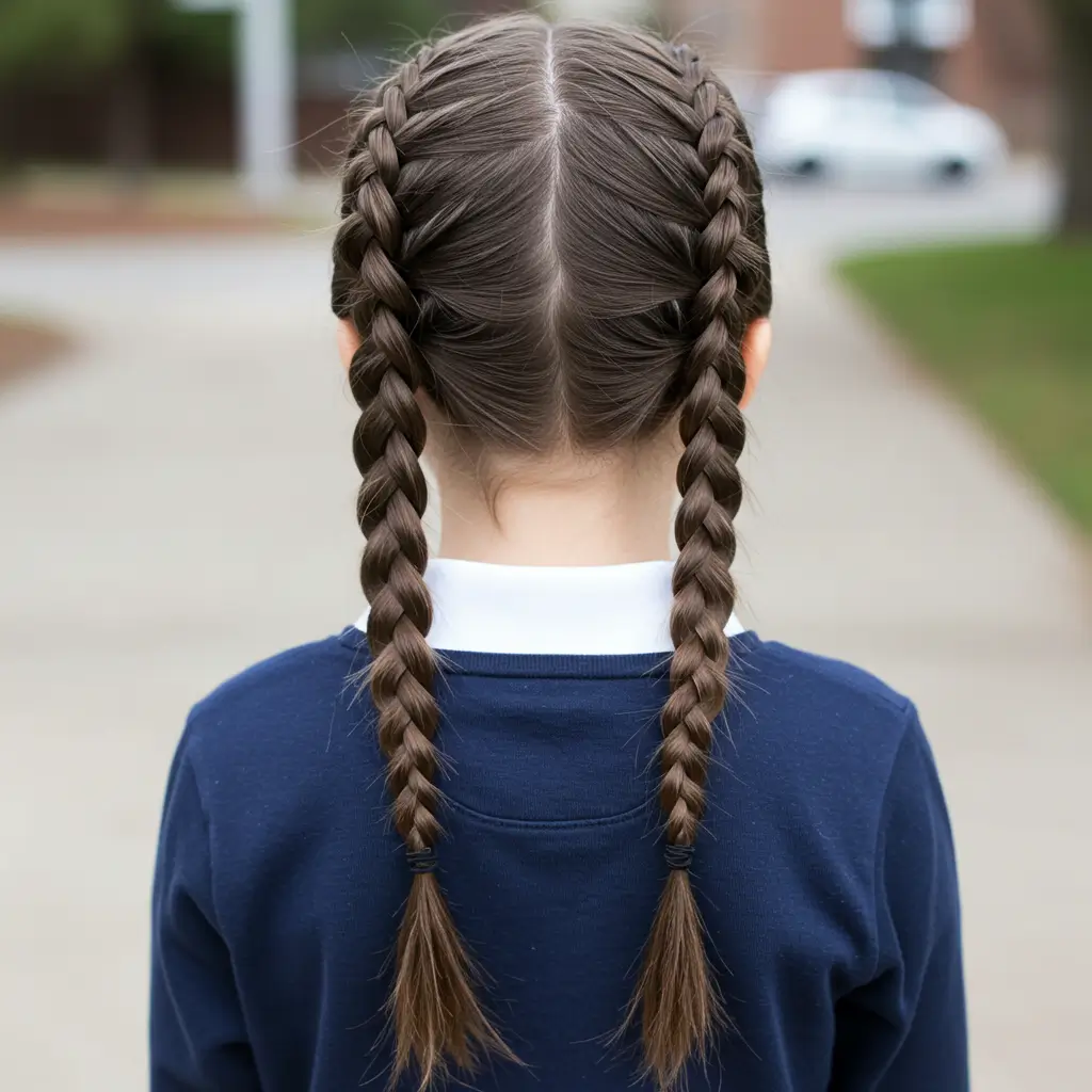 Double French Braids