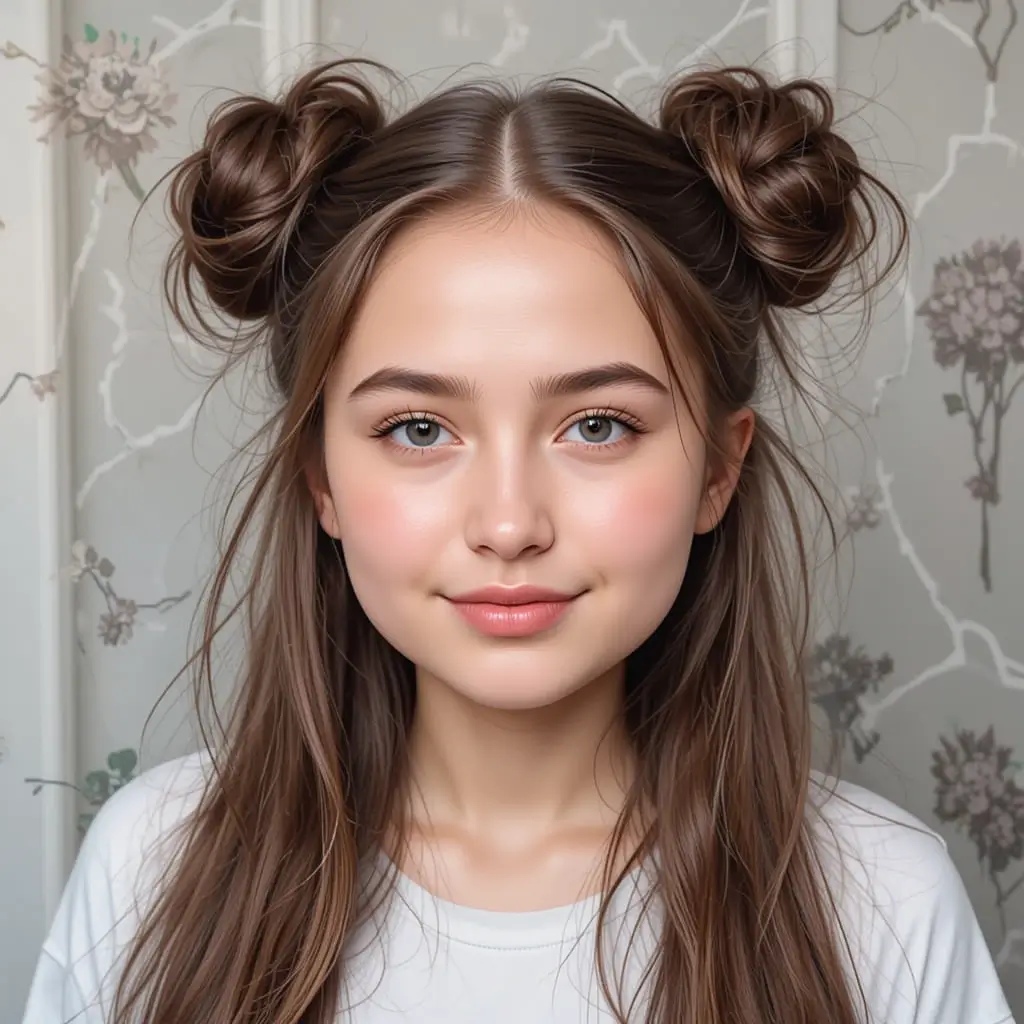Double Messy Buns