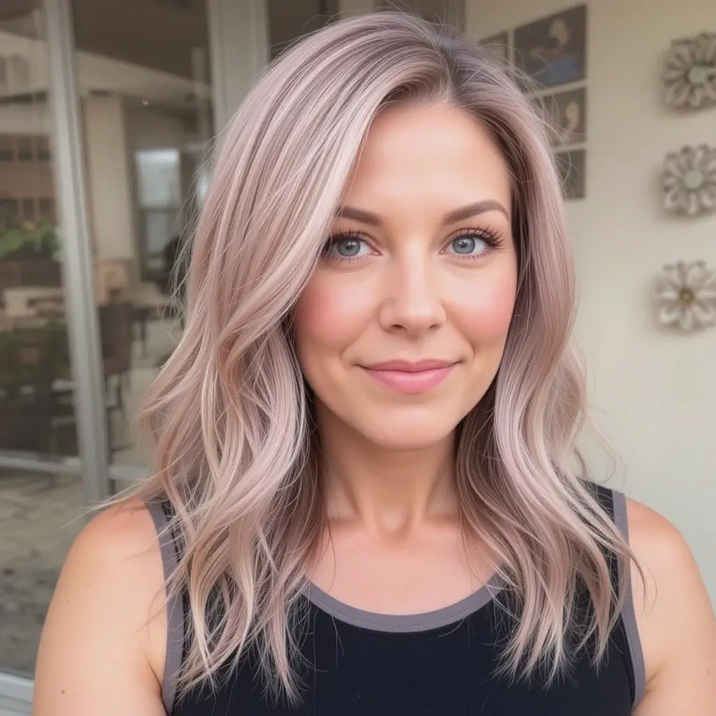 Dusty Rose Balayage
