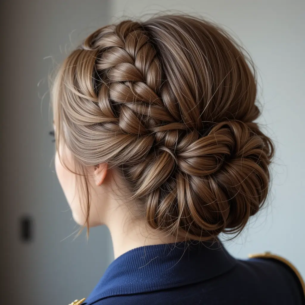 Dutch Braid Updo