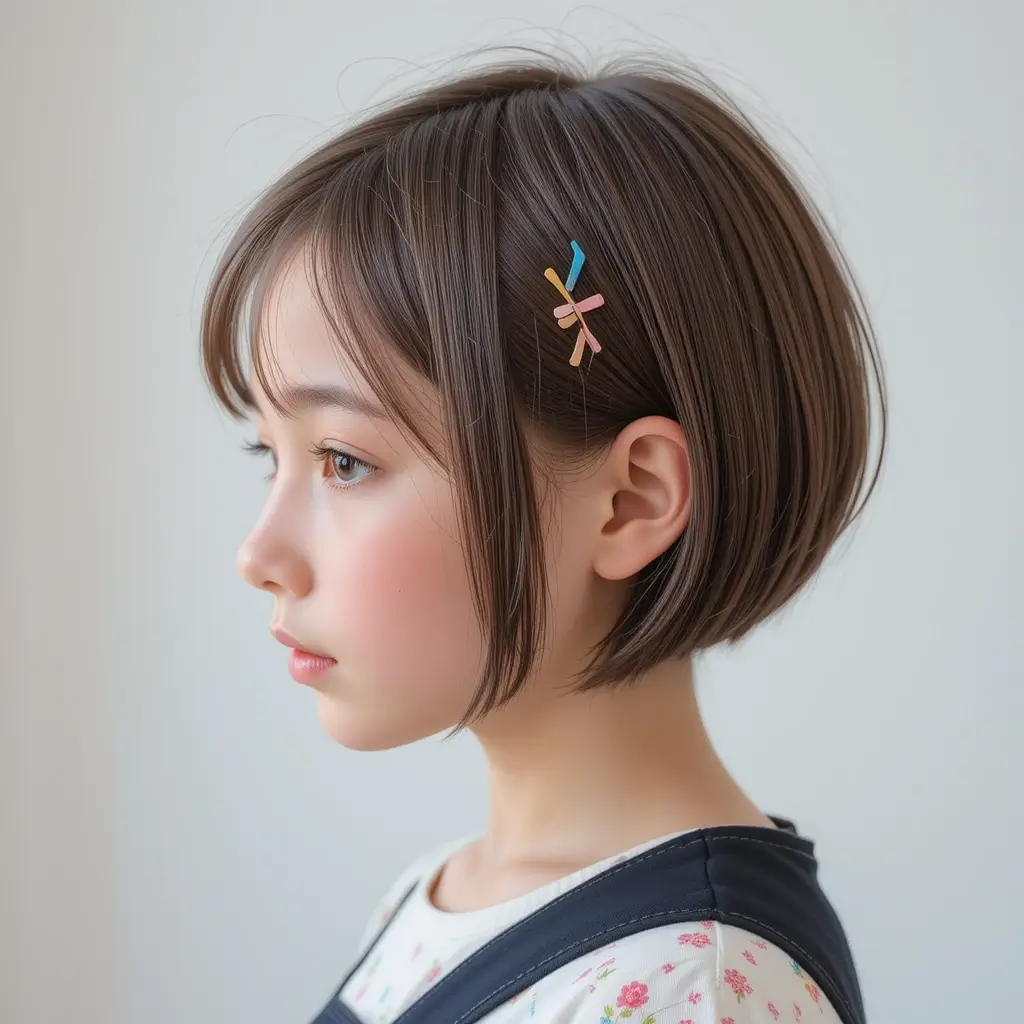 Ear-Length Cut with Side Clips