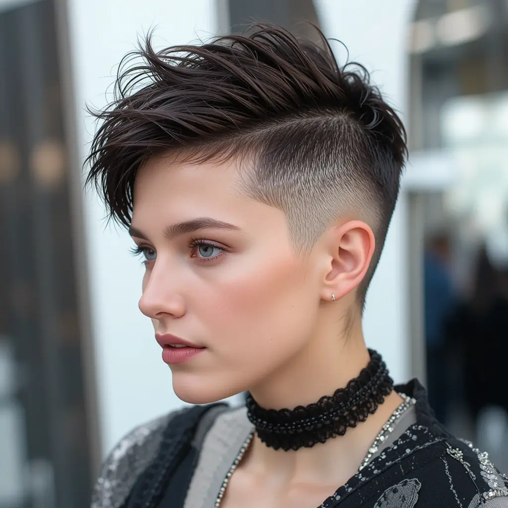 Edgy Undercut Pixie