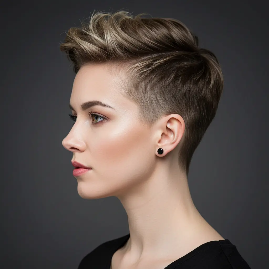 Edgy Undercut Pixie