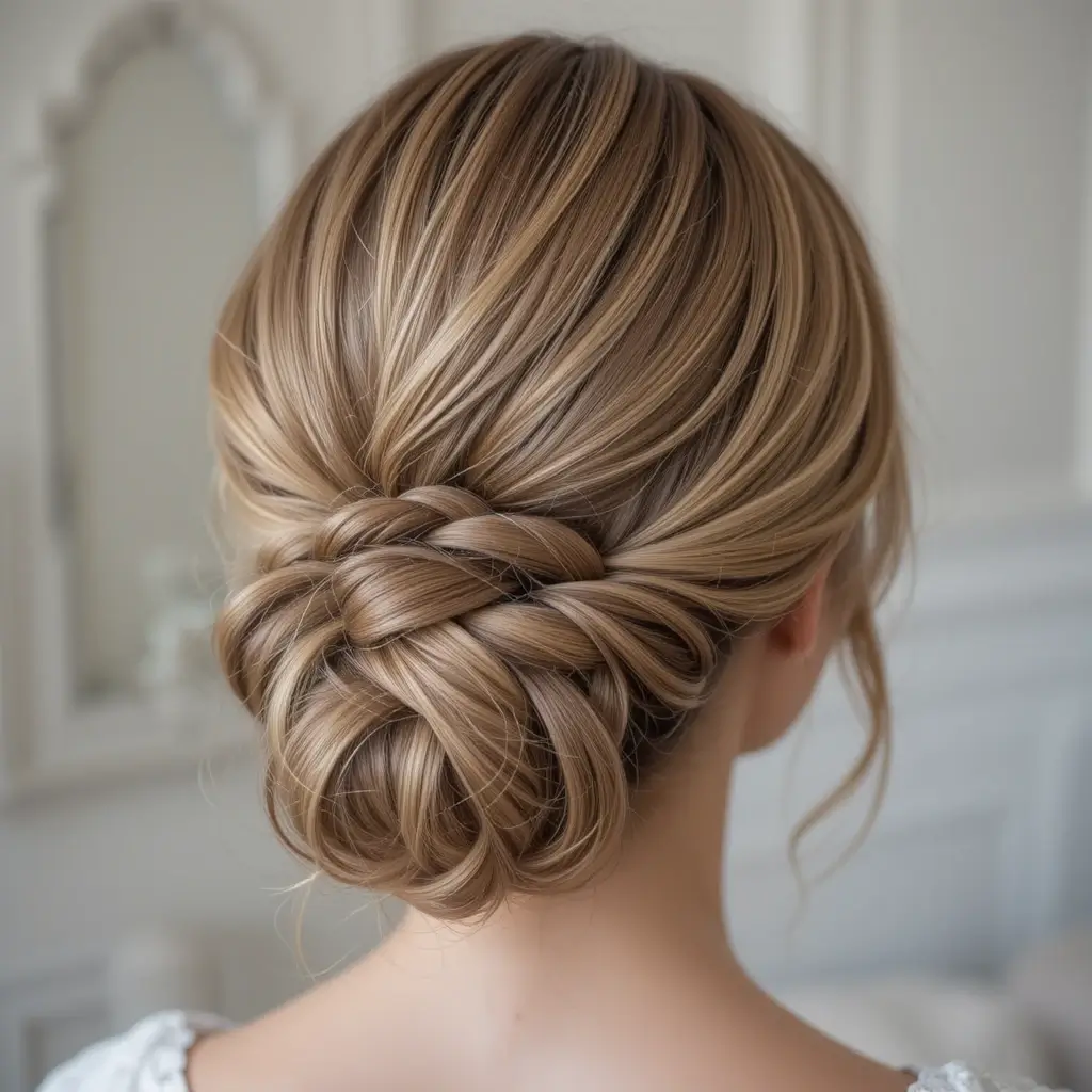 Elegant Rope Braid Updo