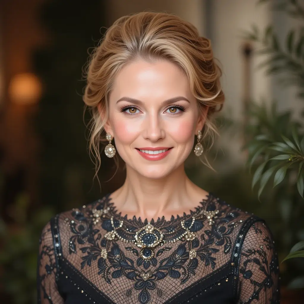 Elegant Updo with Soft Waves