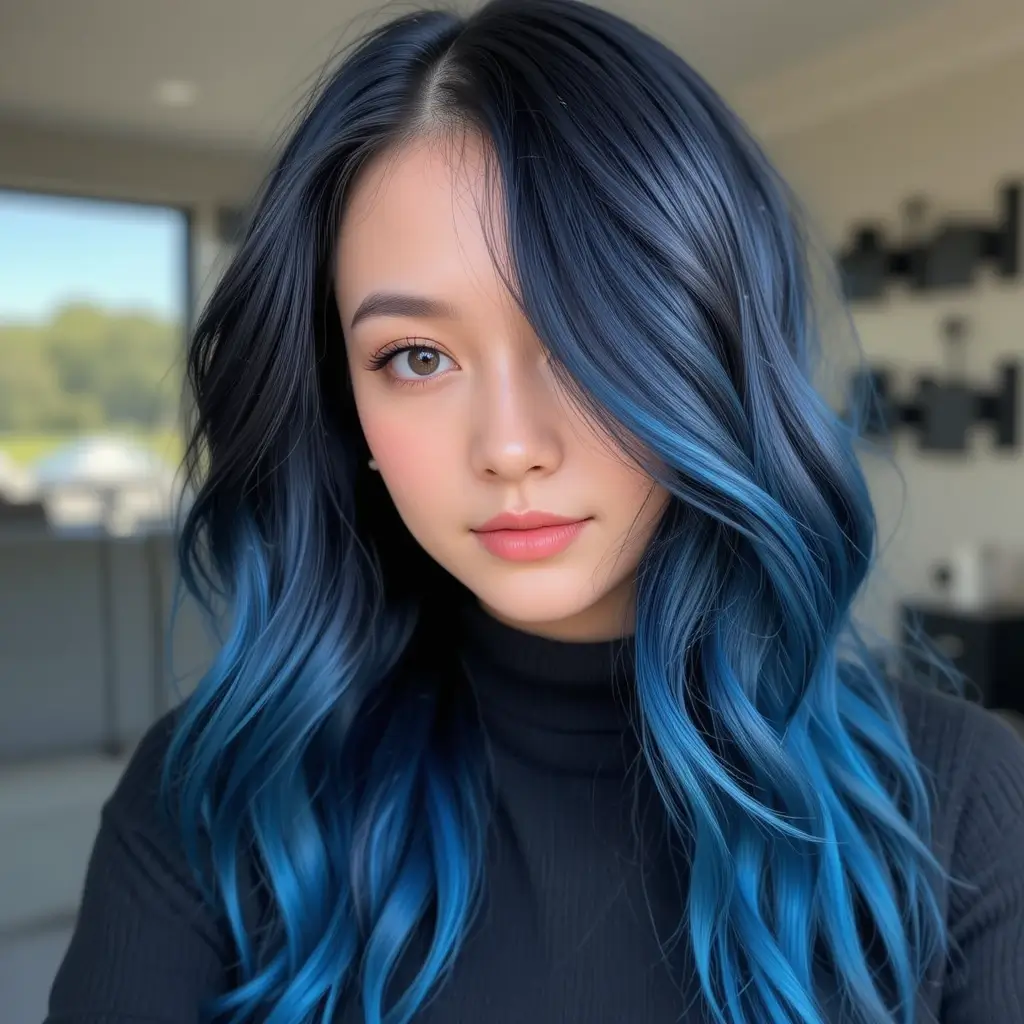 Espresso Black with Cool Blue Undertones
