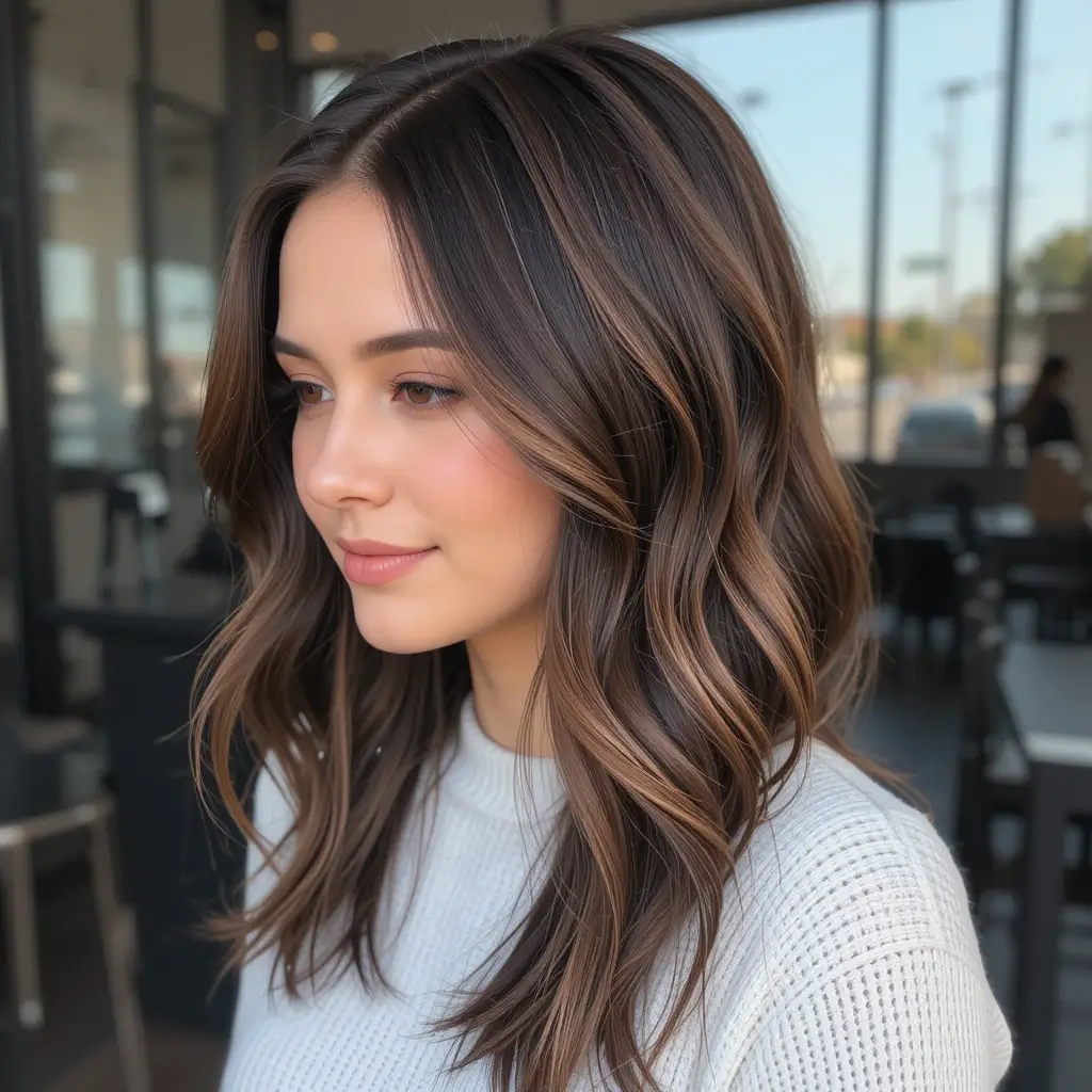 Espresso with Subtle Caramel Streaks