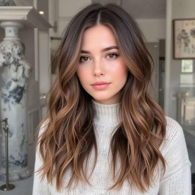 Fall Highlights On Brown Hair