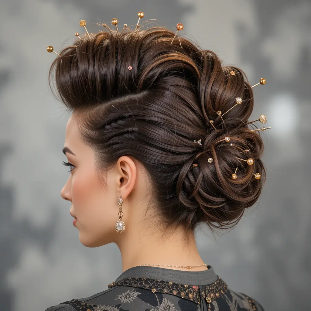 Faux Hawk Updo