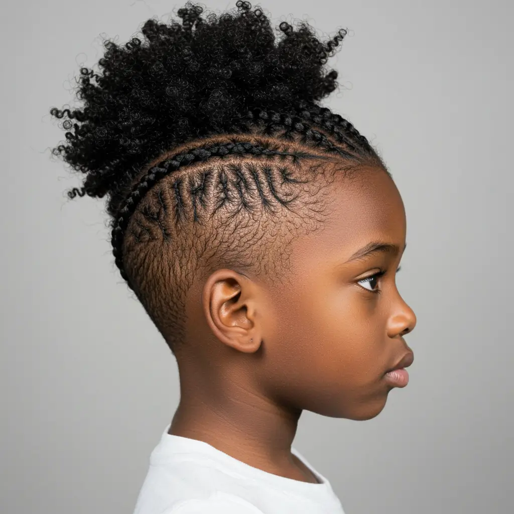 Faux Hawk with Braids